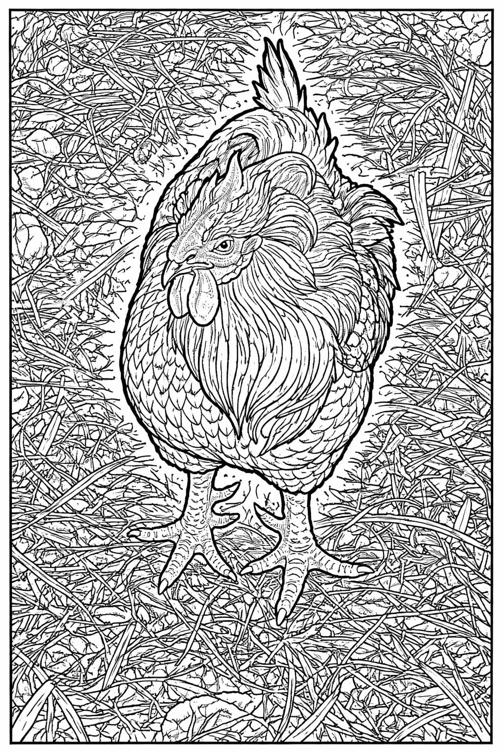 Hen from Above