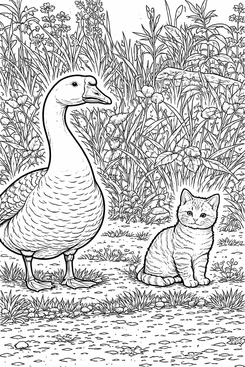 Goose and Kitten